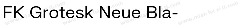 FK Grotesk Neue Bla字体转换